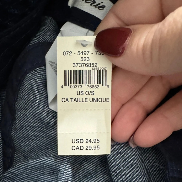 AERIE NWT Denim Bucket‎ Hat One Size 100% Cotton - Picture 4 of 6